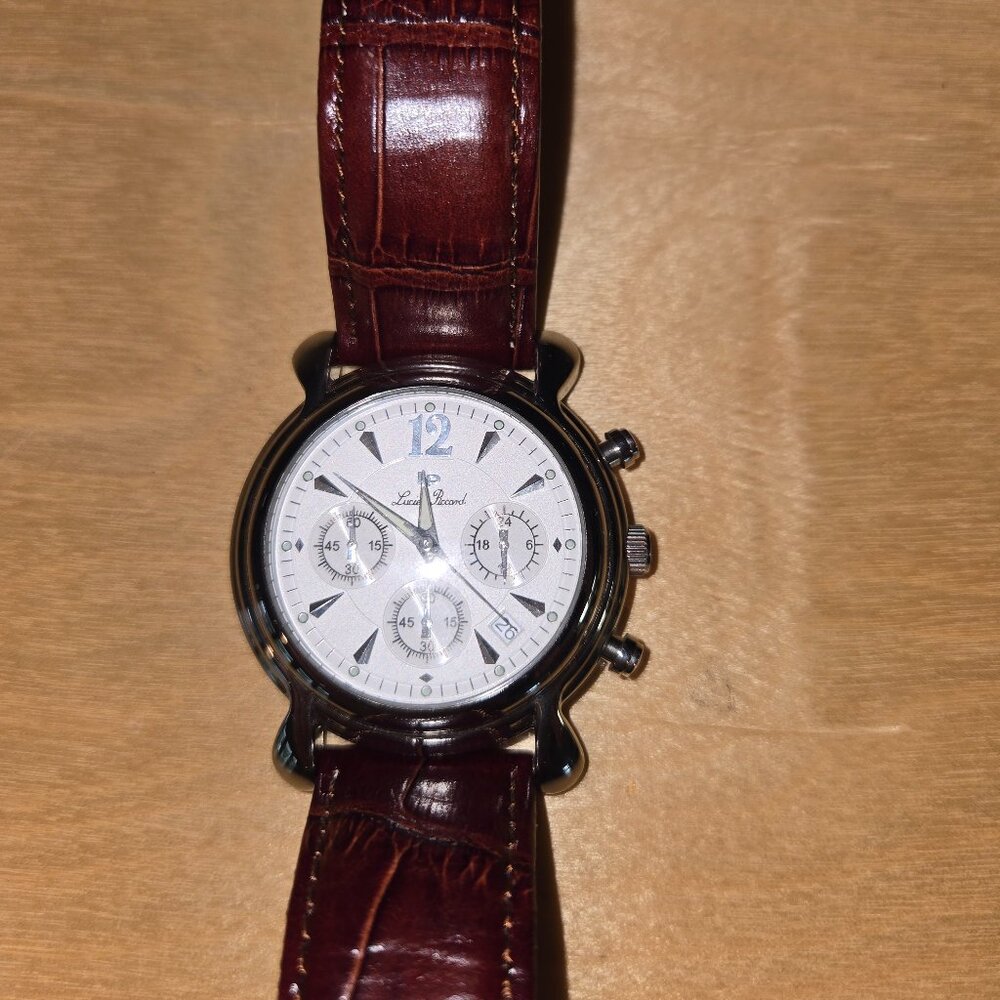 Lucien Piccard 1923 Chronograh Silver Dial Men's Watch